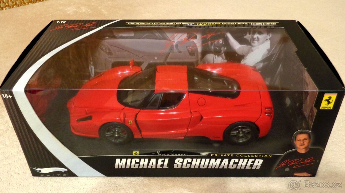 Ferrari Enzo Michael Schumacher 1:18 Hot Wheels Elite