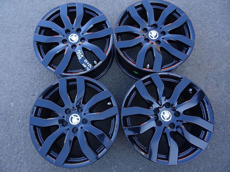 Alu disky černé na Škoda, 17", 5x112, ET 52 , šířka 7,5J