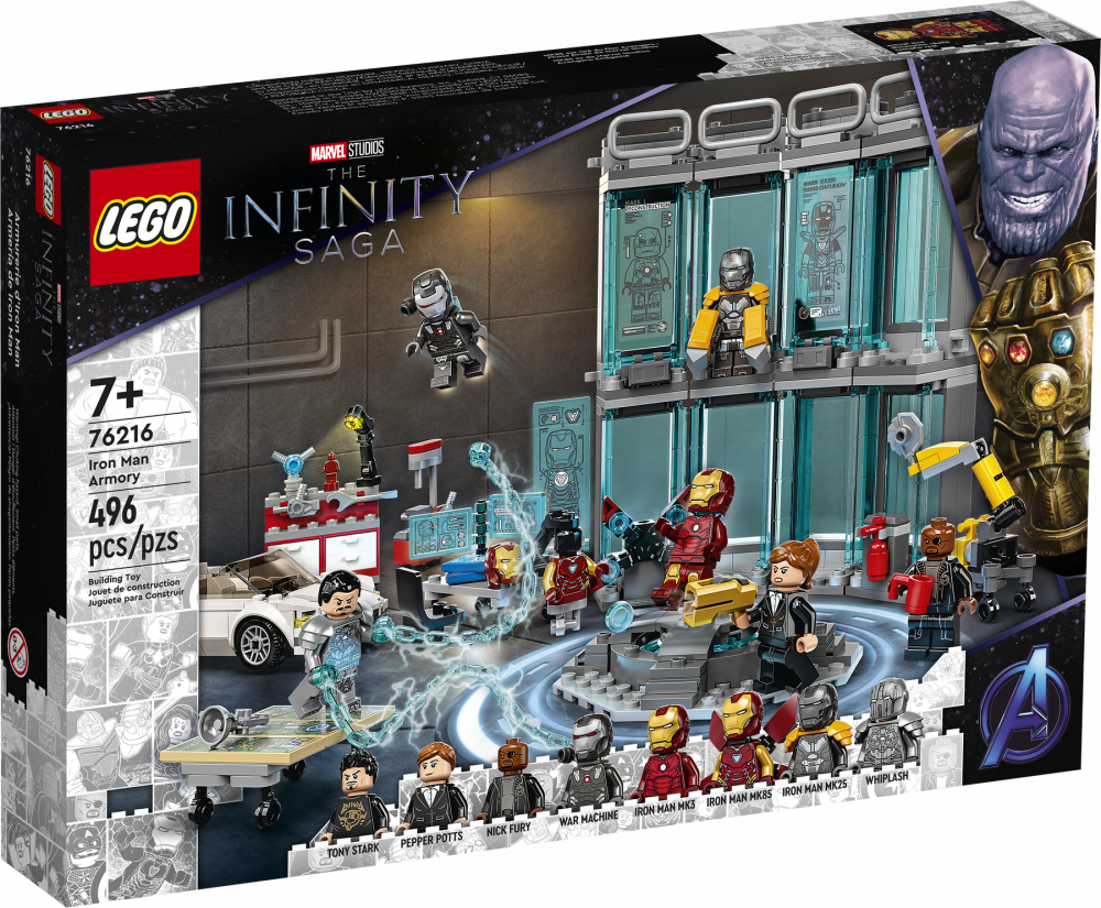 Nerozbalené LEGO Marvel 76216 Zbrojnice Iron Mana