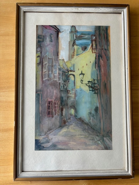 Obraz - olejomalba Olomouc-Školní ulice, 80x60