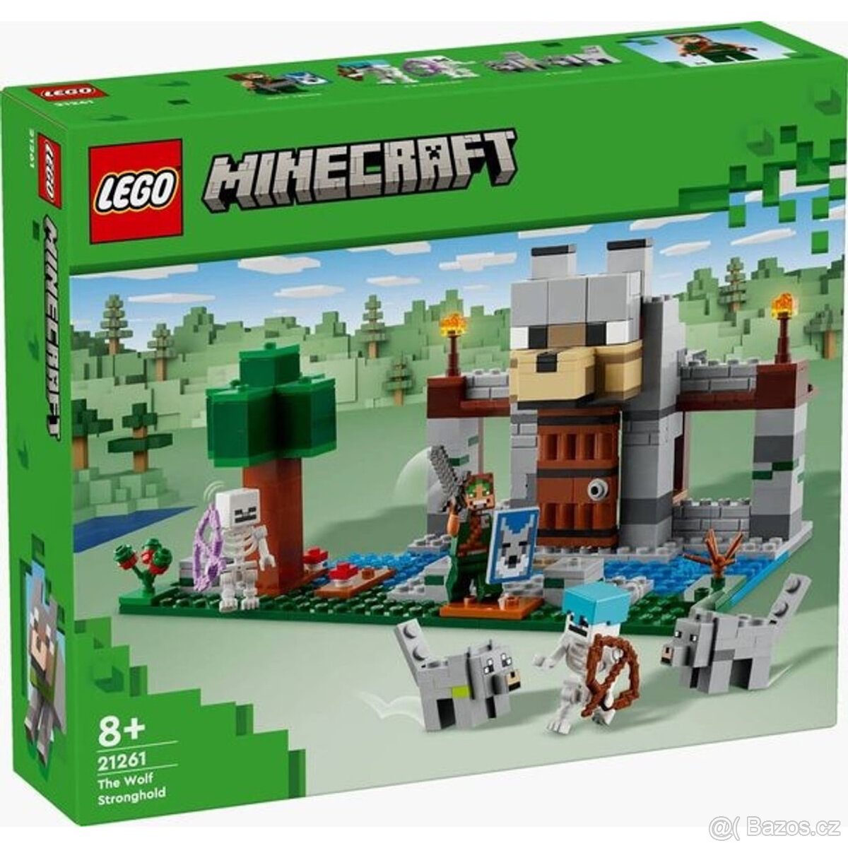 Stavebnice LEGO® Minecraft 21261 Vlčí pevnost