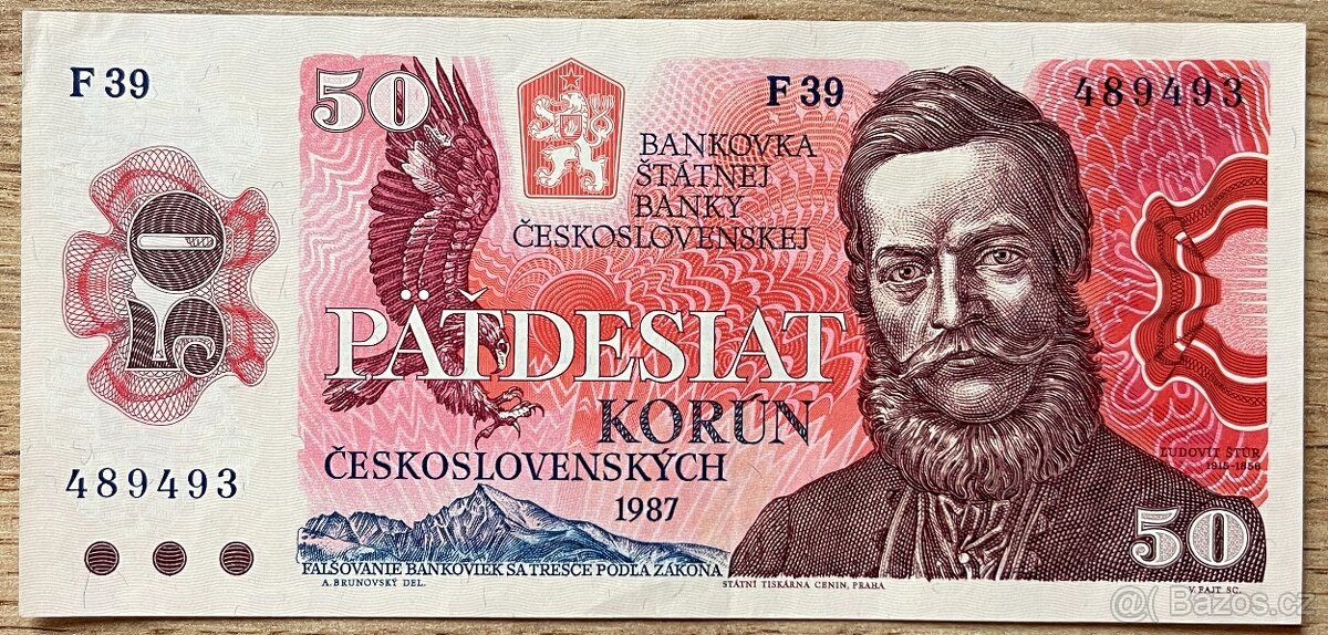 50 Kčs 1987 F39 489493