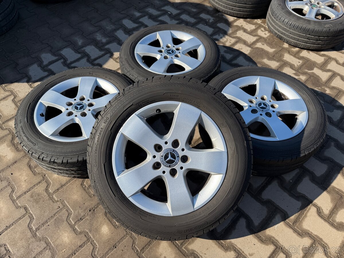 4x al kola 5x112 16 + pneu letní 195/65 R16C