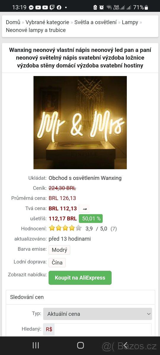 UMĚLECKÉ DEKORATIVNÍ SVĚTLO: Tvar Mr&Mrs je jedinečný a zají