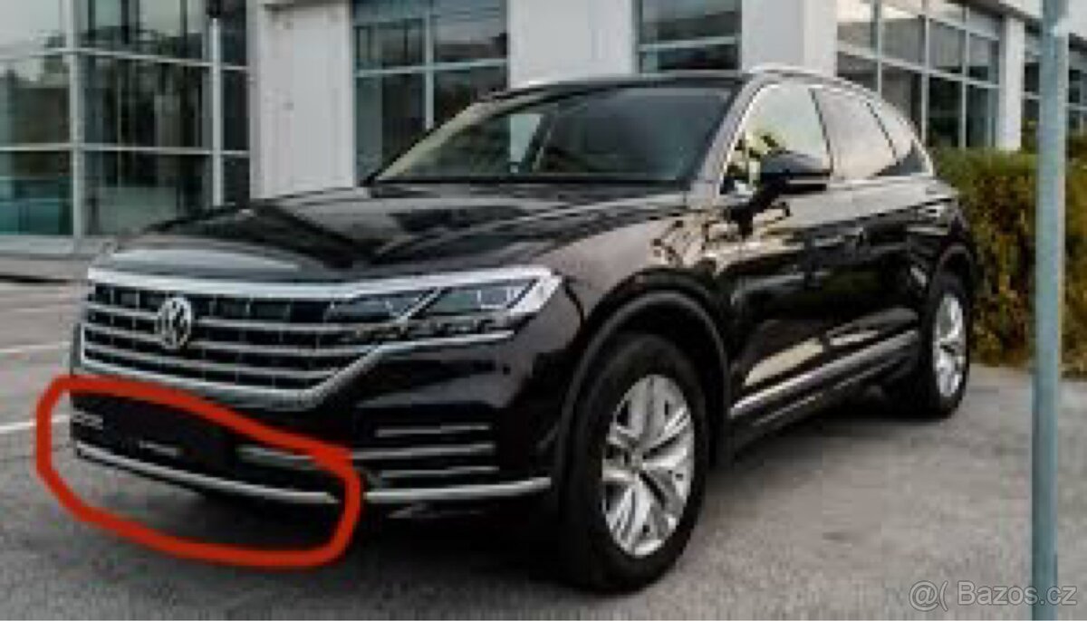 Vw touareg 3 elegance chrom lišta p. Nárazník