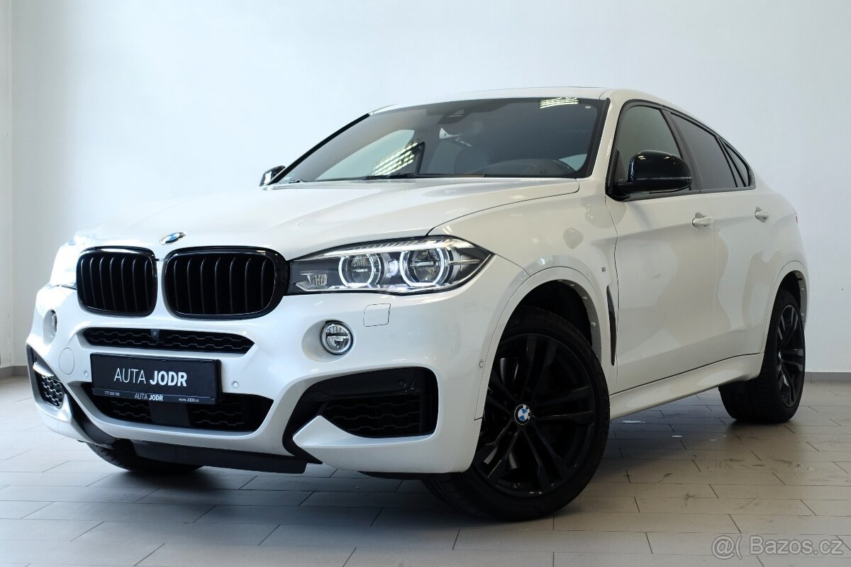 BMW X6 M50d, Pano, Kamera, HUD, Tažné