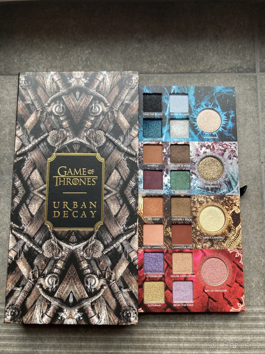 Použitá limitovaná paletka Urban Decay Game of thrones