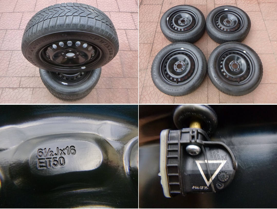 Zimní sada disky  originál Ford 5x108 6,5Jx16 ET50 vč. TPMS