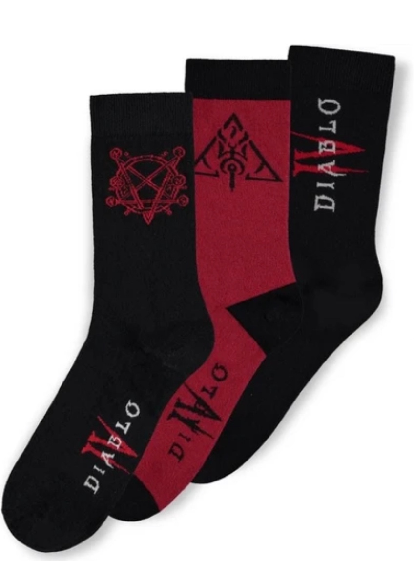 Diablo IV ponožky, veľkosť 43-46 (3pary)