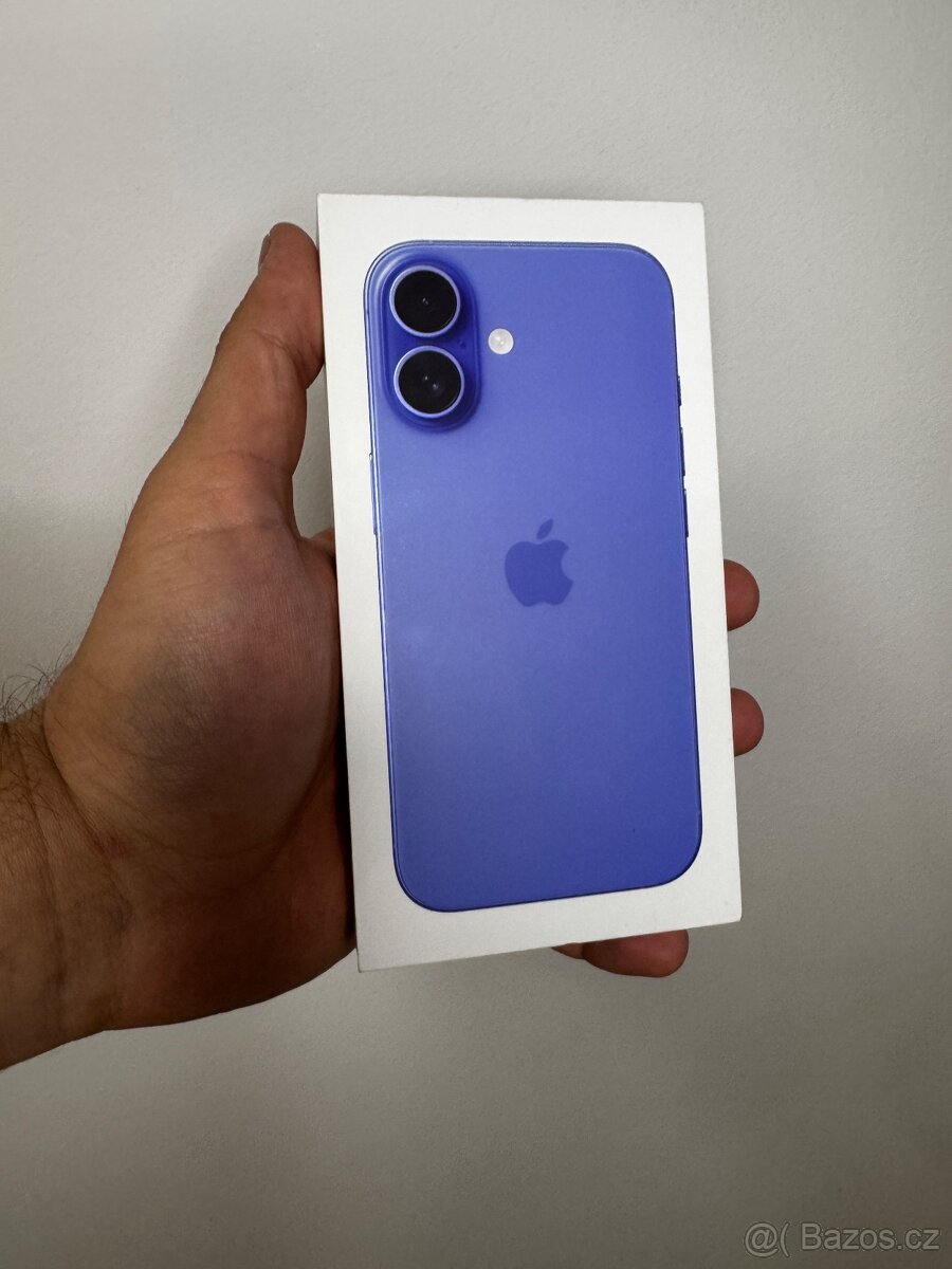 iPhone 16 128GB Ultramarine - zabalený, ESIM