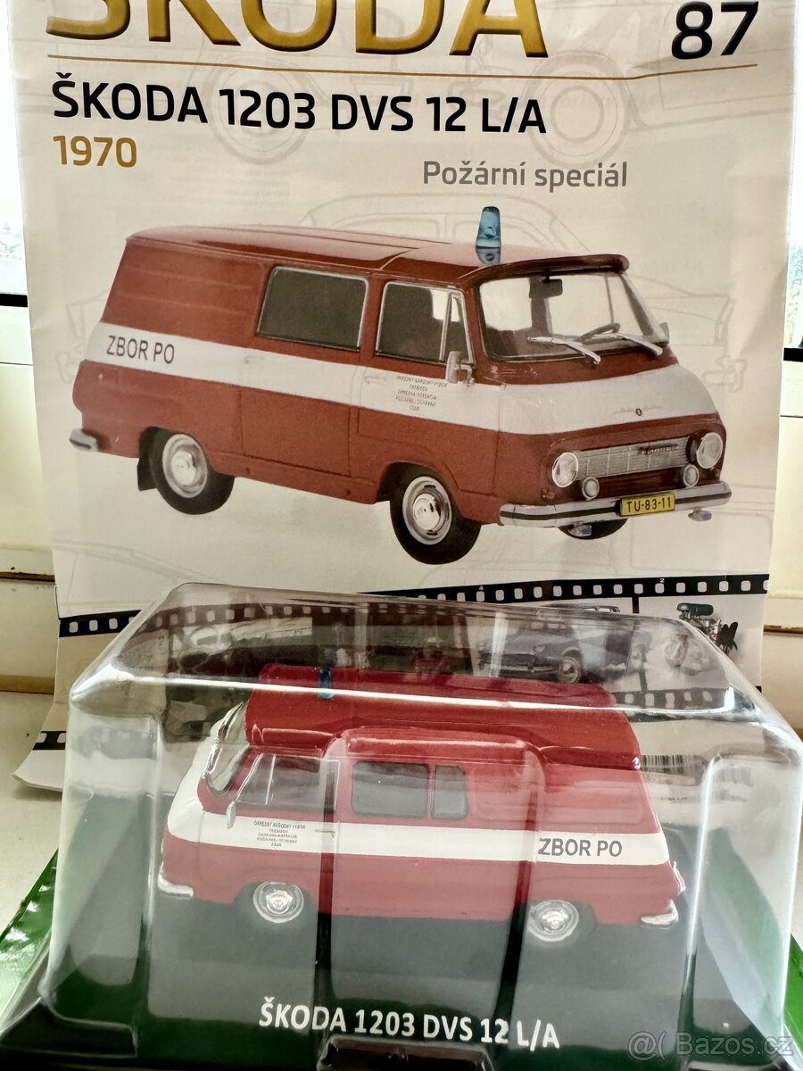 Skoda 1203 PO hasici 1:43 deagostini