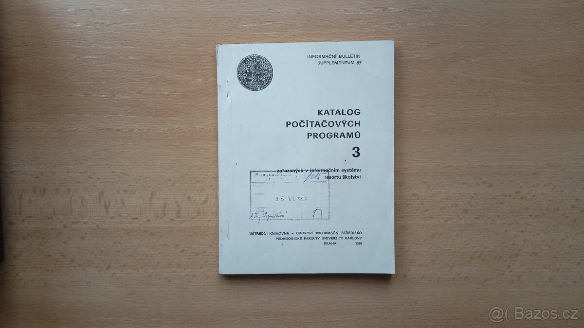 Katalog počítačových programů 3, rok 1988