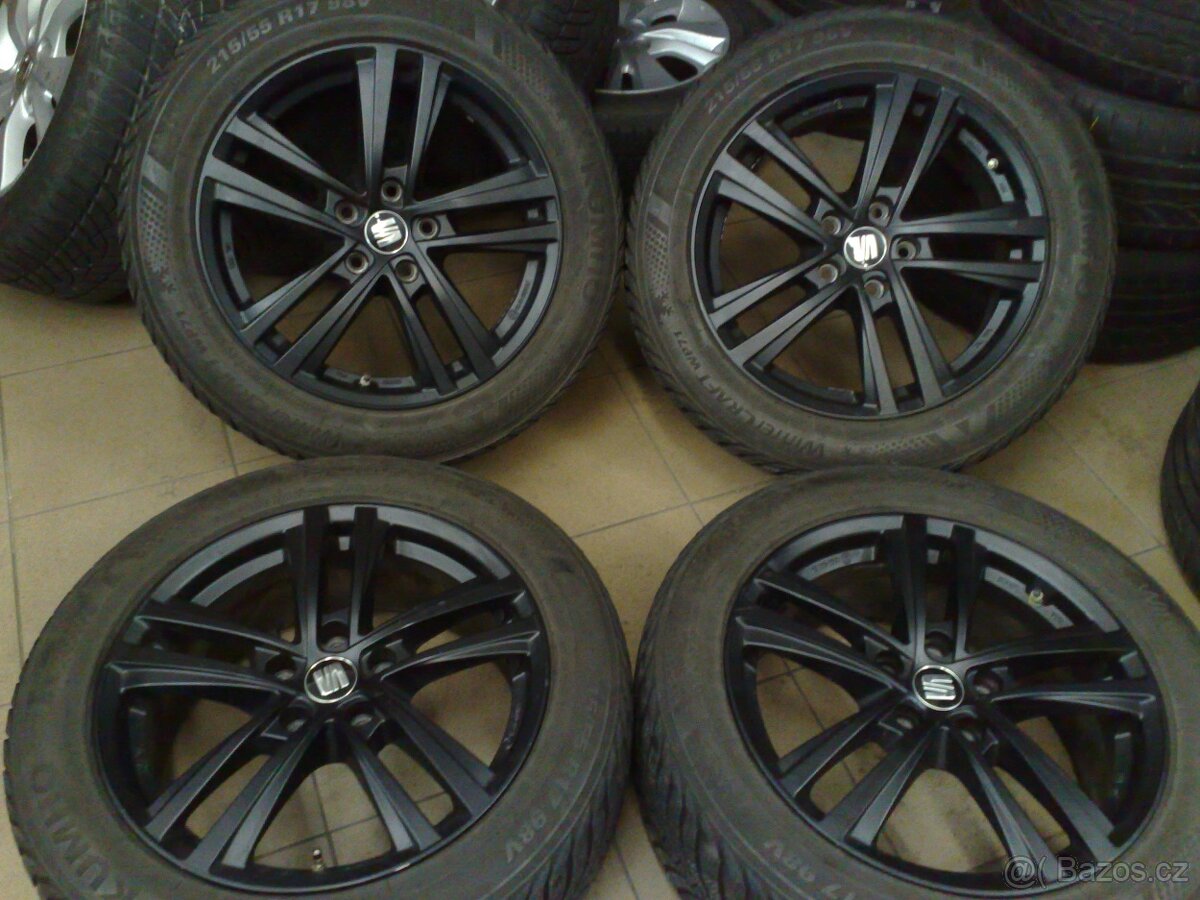 alu kola 5x112 r17 original seat zimaky 215/55/17