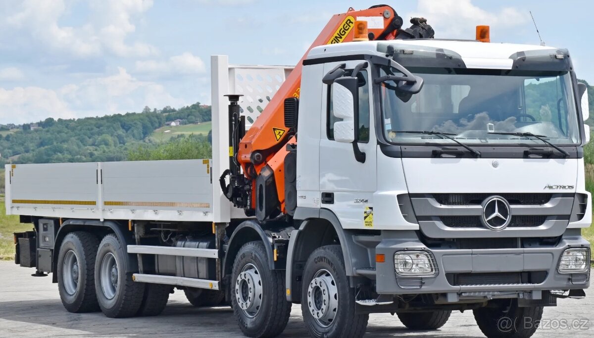 8680 - Mercedes-Benz Actros 3244 - 8x4 - Valník + HR-PALFING