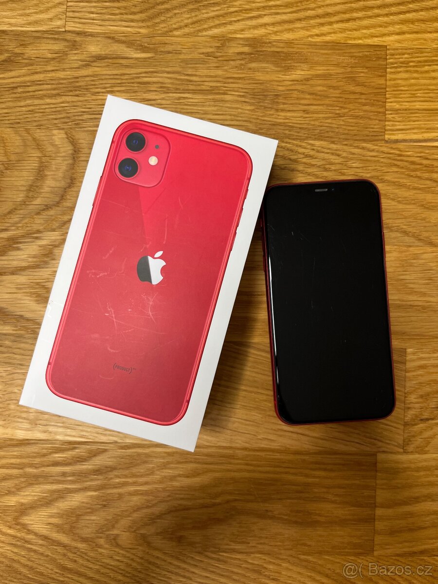 APPLE IPHONE 11 64GB červený (Krabička s dokumentací)