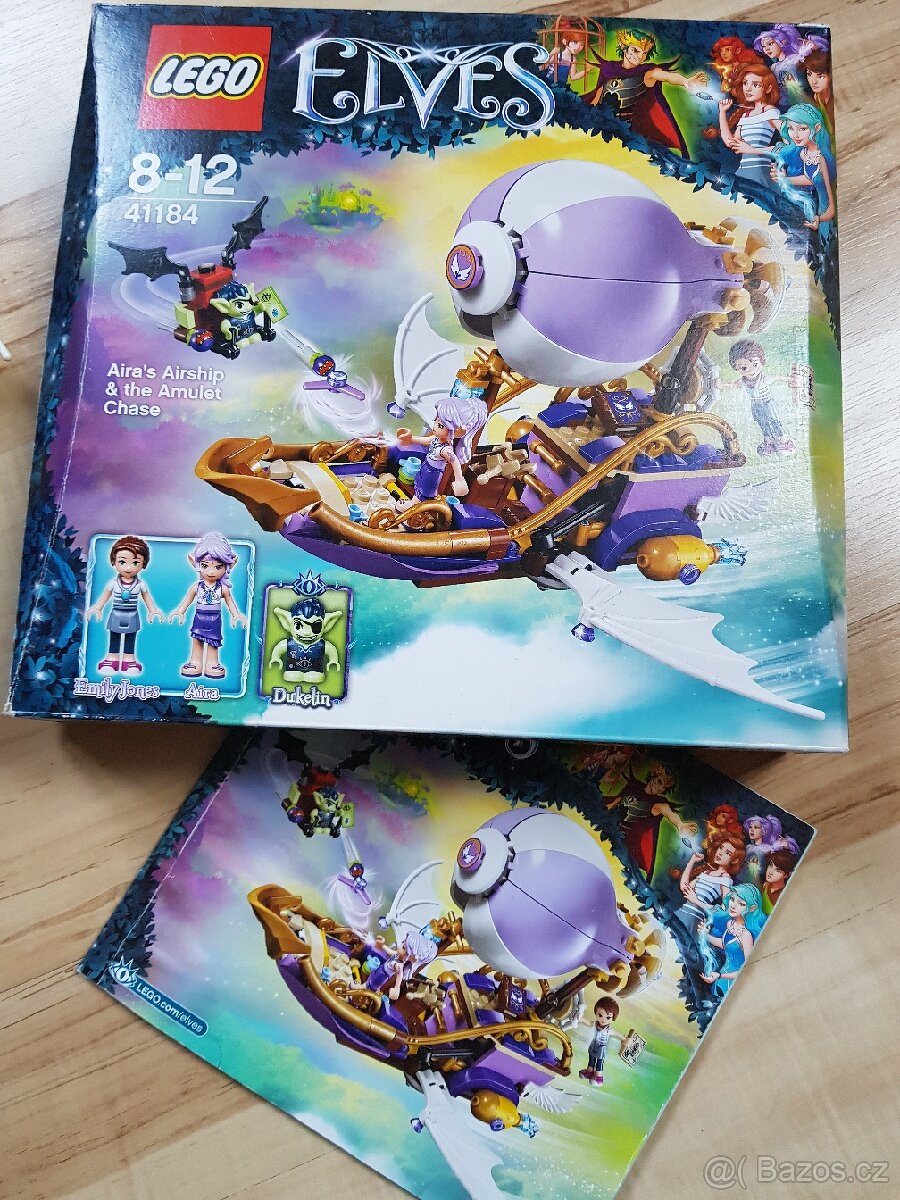 Lego elves Aira a její vzducholoď