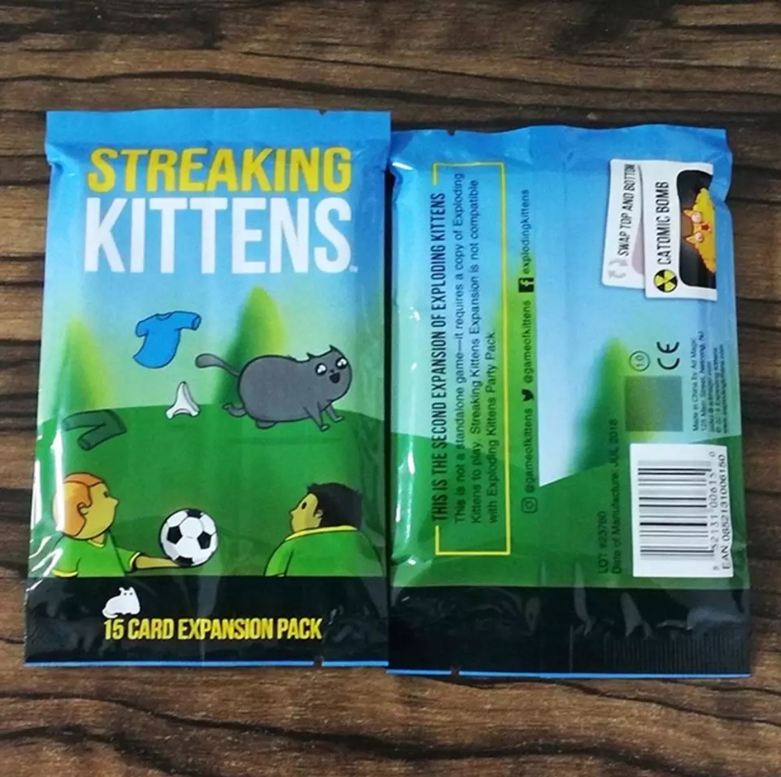 Prodám společenskou karetní hru Streaking Kittens