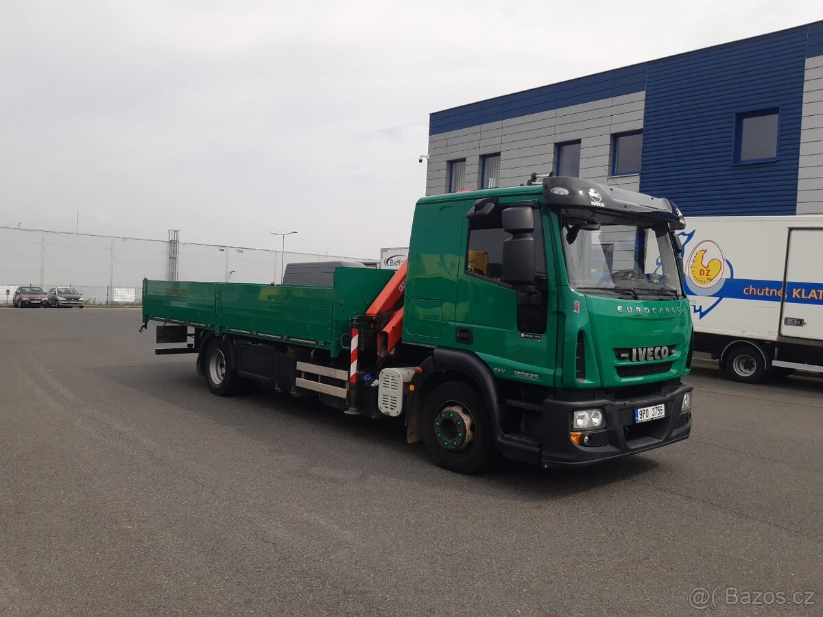 Iveco ML120E25/P valník + Hydraulická ruka Palfinger PK7001