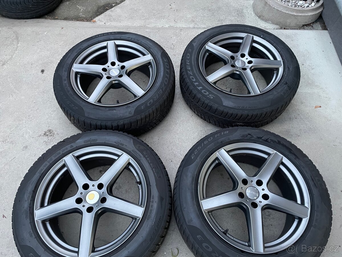 Alu kola 5x112 včetně zimních pneu 225/60R18