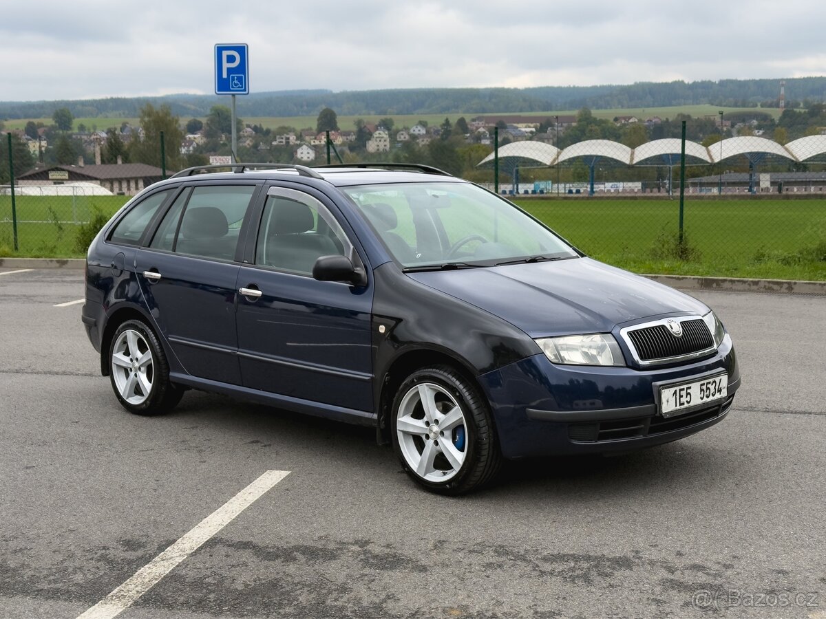 Škoda Fabia 1.4 MPI, 1. majitel, nové brzdy, R16