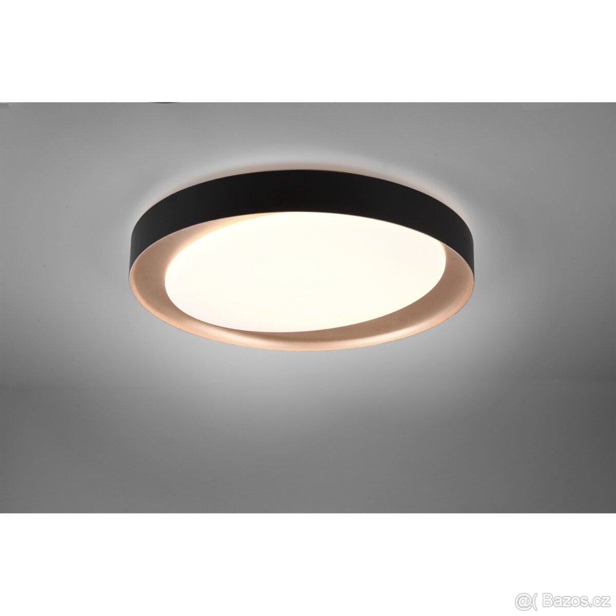 LED stropní světlo Zeta tunable white, černá/zlatá