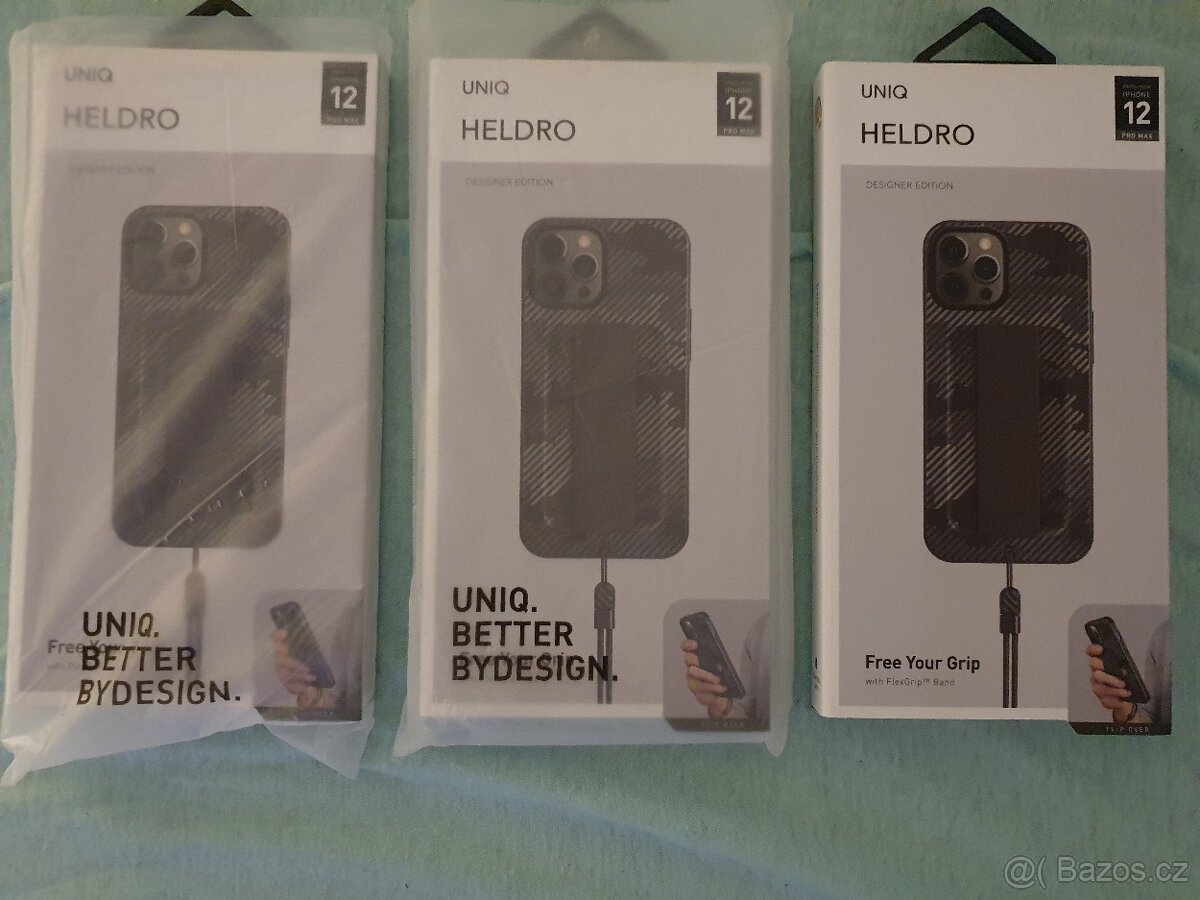 UNIQ pouzdro Heldro iPhone 12 Pro Max černé maskáčový/ch