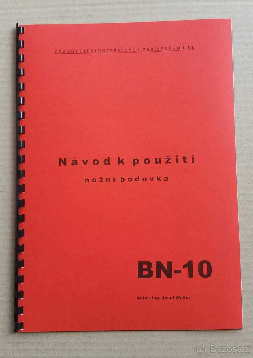 Návod nožní bodovačky BN-10