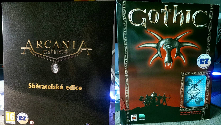 Gothic 1 CZ big box + Arcania sběratelská edice