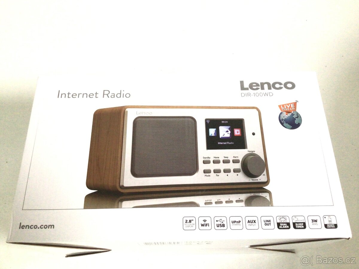 UŽ NEDOSTUPNÉ - internetové rádio Lenco NOVÉ. DIR-100WD