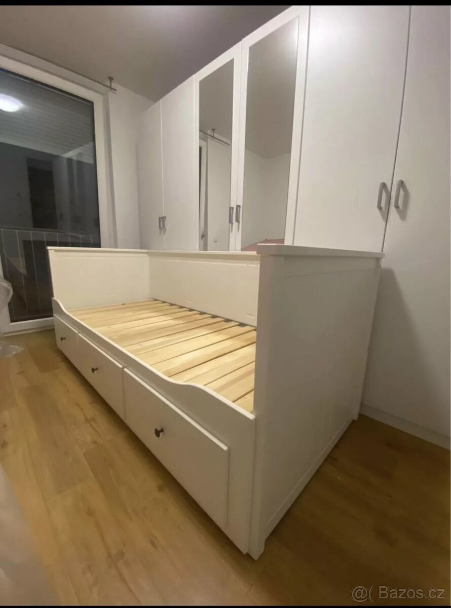 postel IKEA Hemnes - bílá, zachovalá, není po dětech