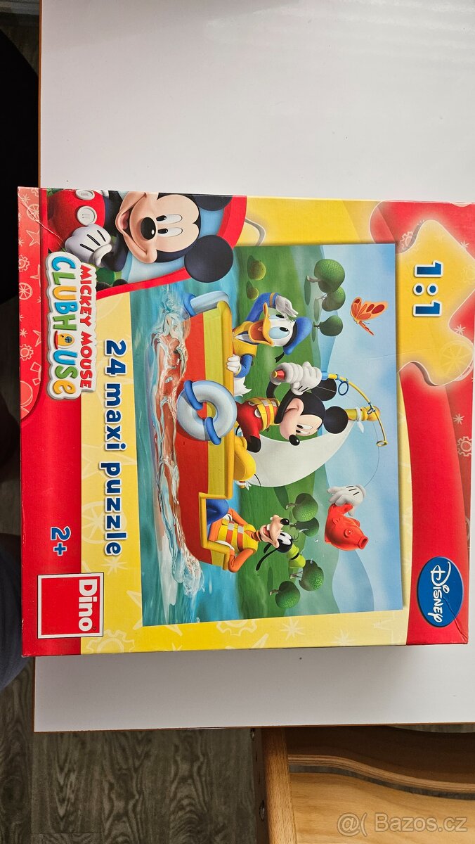 Dino Mickey Mouse Puzzle Maxi Mickey rybaří 24dílků