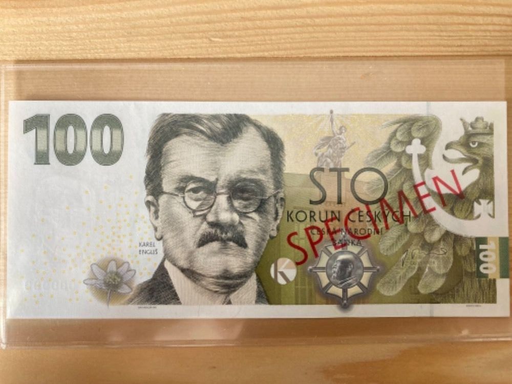 RRRR K. Engliš 100 Kc 2022 - anulát Specimen. NESEHNATELNÉ