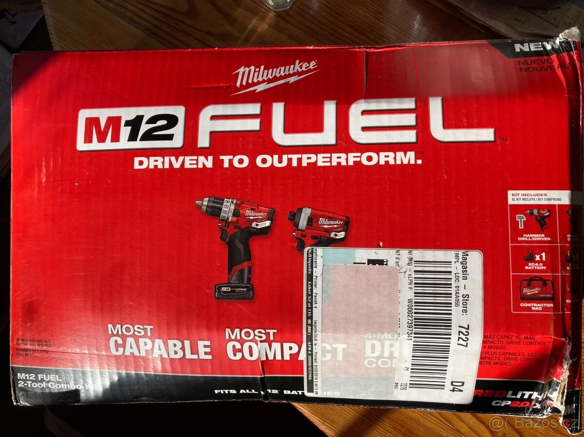 Milwaukee FUEL SET_M12 FPD+M12 FID_NOVÉ