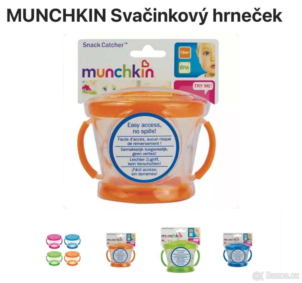 Velký výprodej ✅ MUNCHKIN Svačinkový hrneček