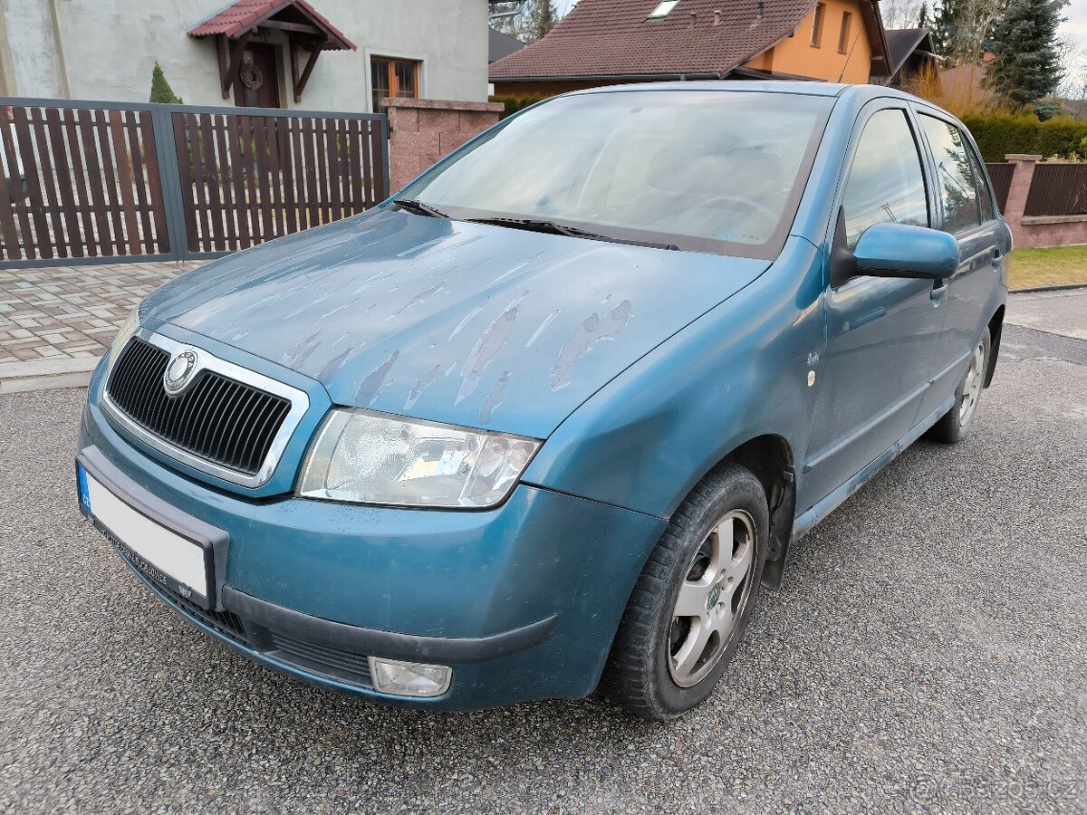 ŠKODA FABIA 1.2 40kw, r.v. 2003, NOVÁ STK DO 1/2027