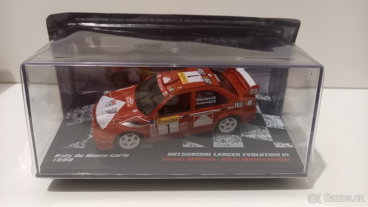 Mitsubishi Lancer evolution VI,1/43 (Deagostini)