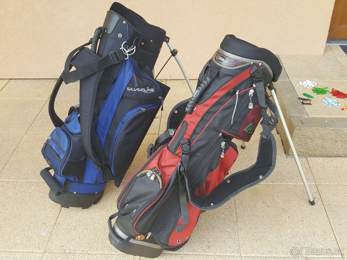 2 ks GOLF bag + týčka + Watch Score Counter + vypichovátko