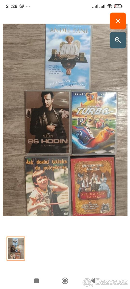 DVD Pohádky, Filmy zánovní