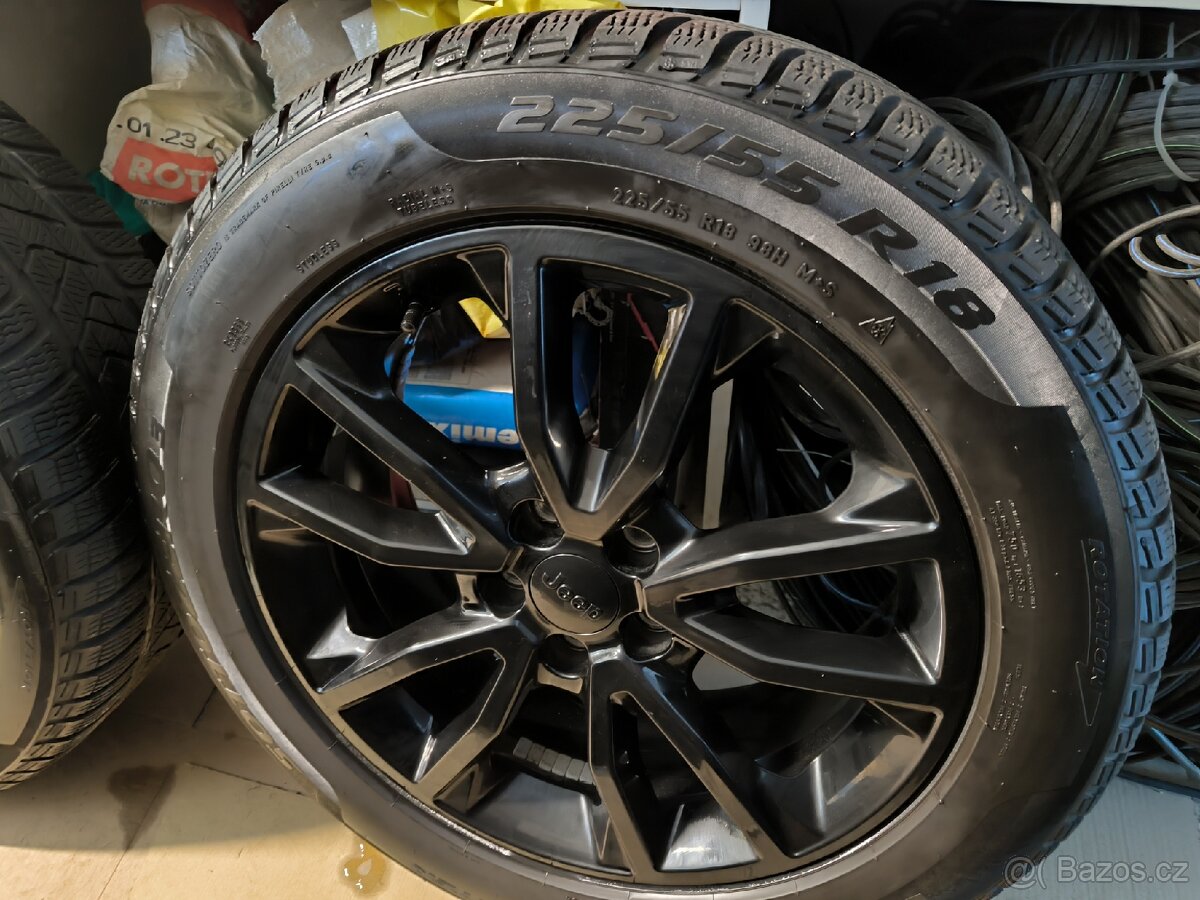 Alu kola Jeep Renegade 5x110 r18 Originál,pneu7mm+TPMS