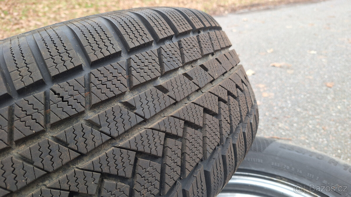 4x zimní pneu Continental TS850 255/70 R16, vzorek 8mm