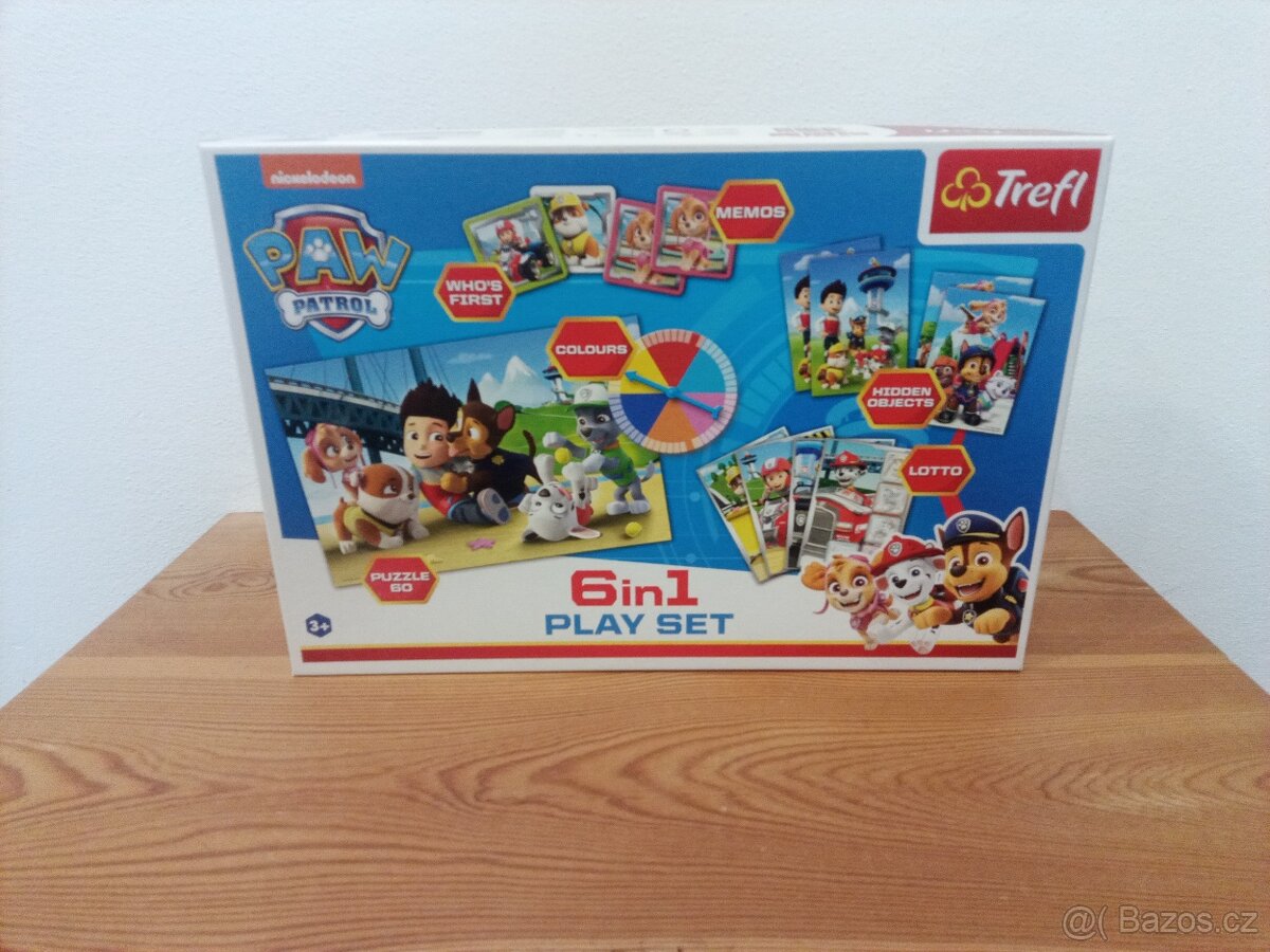 Paw Patrol Puzzle + 6 v 1 hře