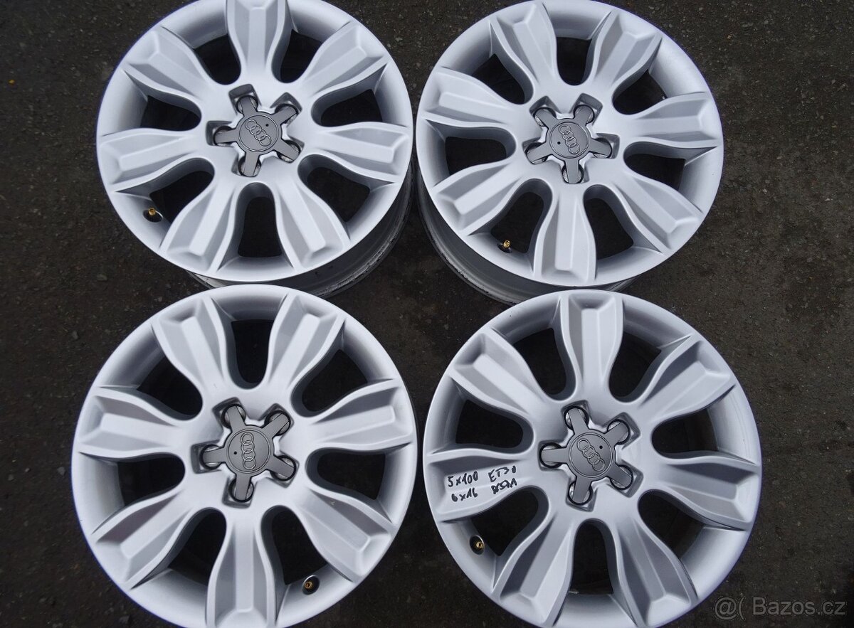 Alu disky origo VW, Škoda 16", 5x100, ET 30, šíře 6J