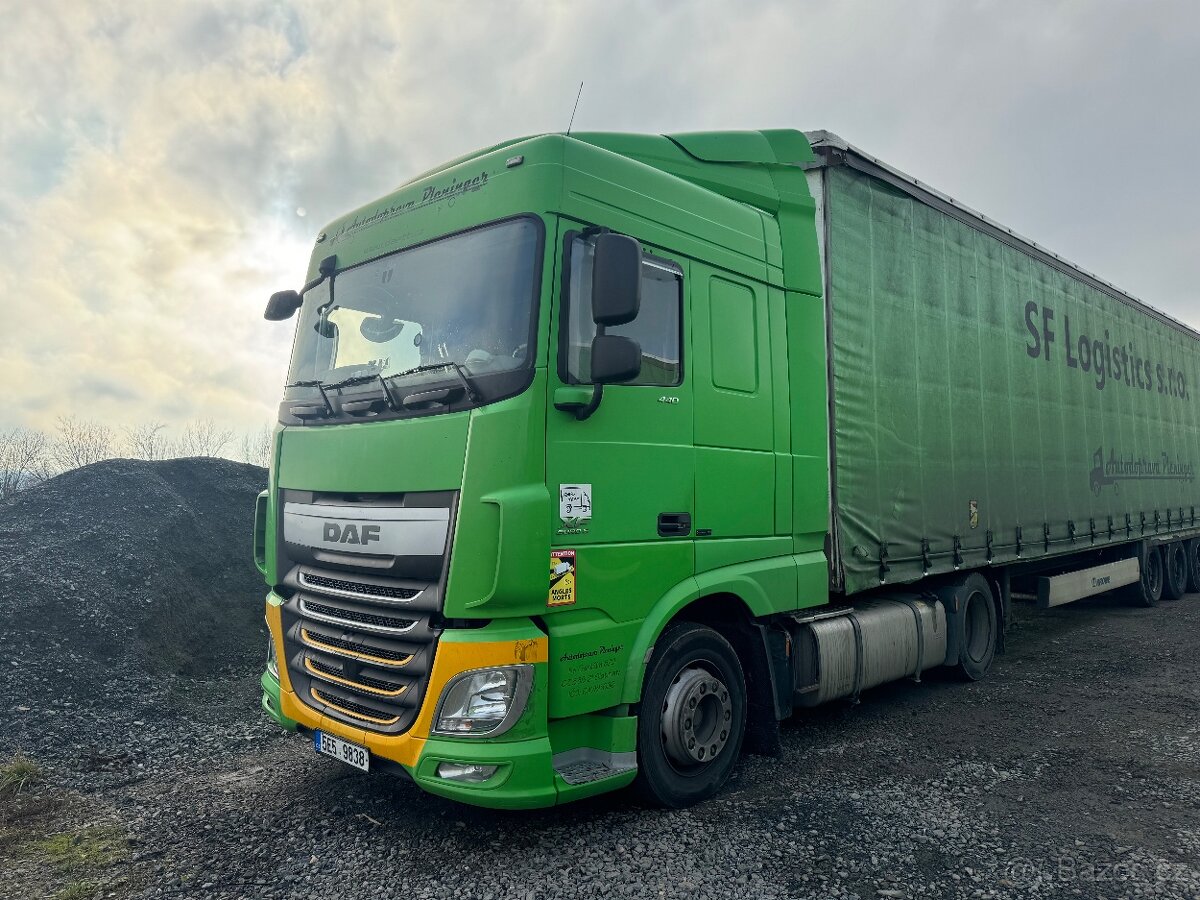 TAHAČ DAF XF 440 LOWDECK SC + NEZÁVISLÁ KLIMA