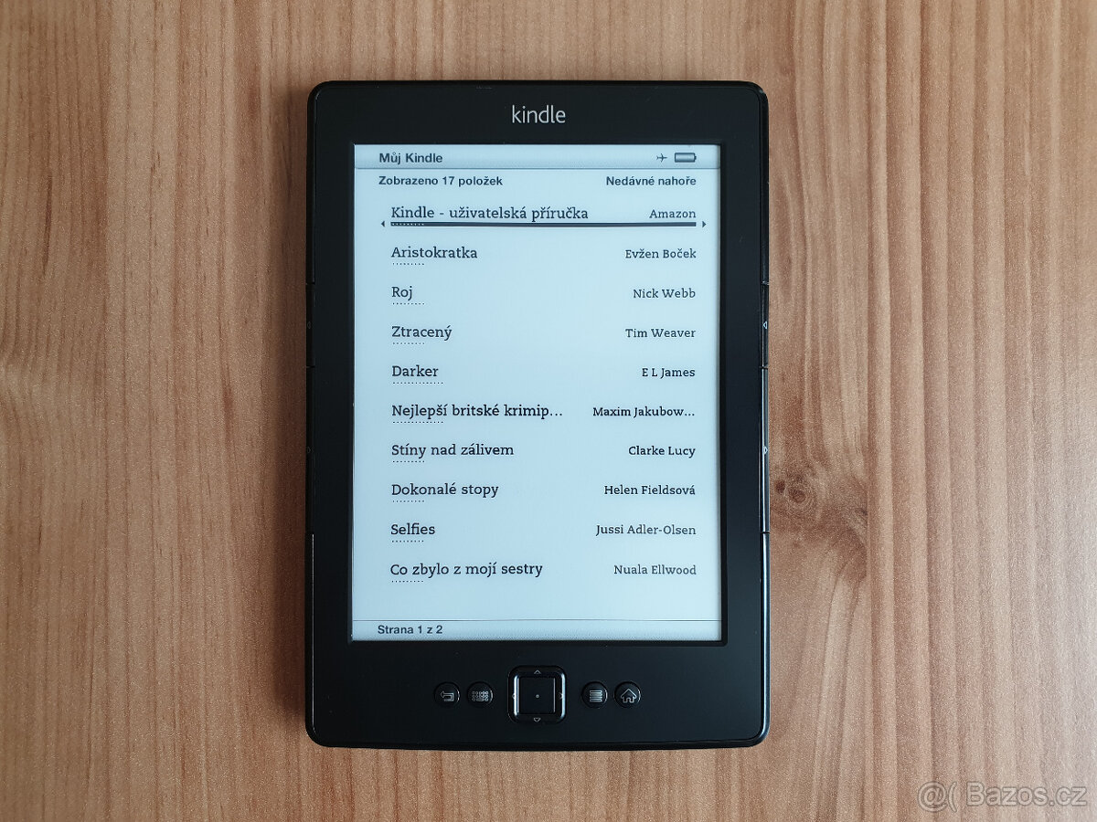 Čtečka knih Amazon Kindle 5, v češtině