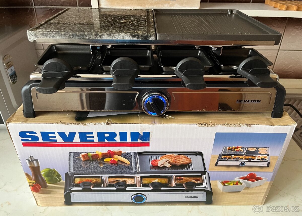 Raclette gril s lávovým kamenem SEVERIN RG 2619