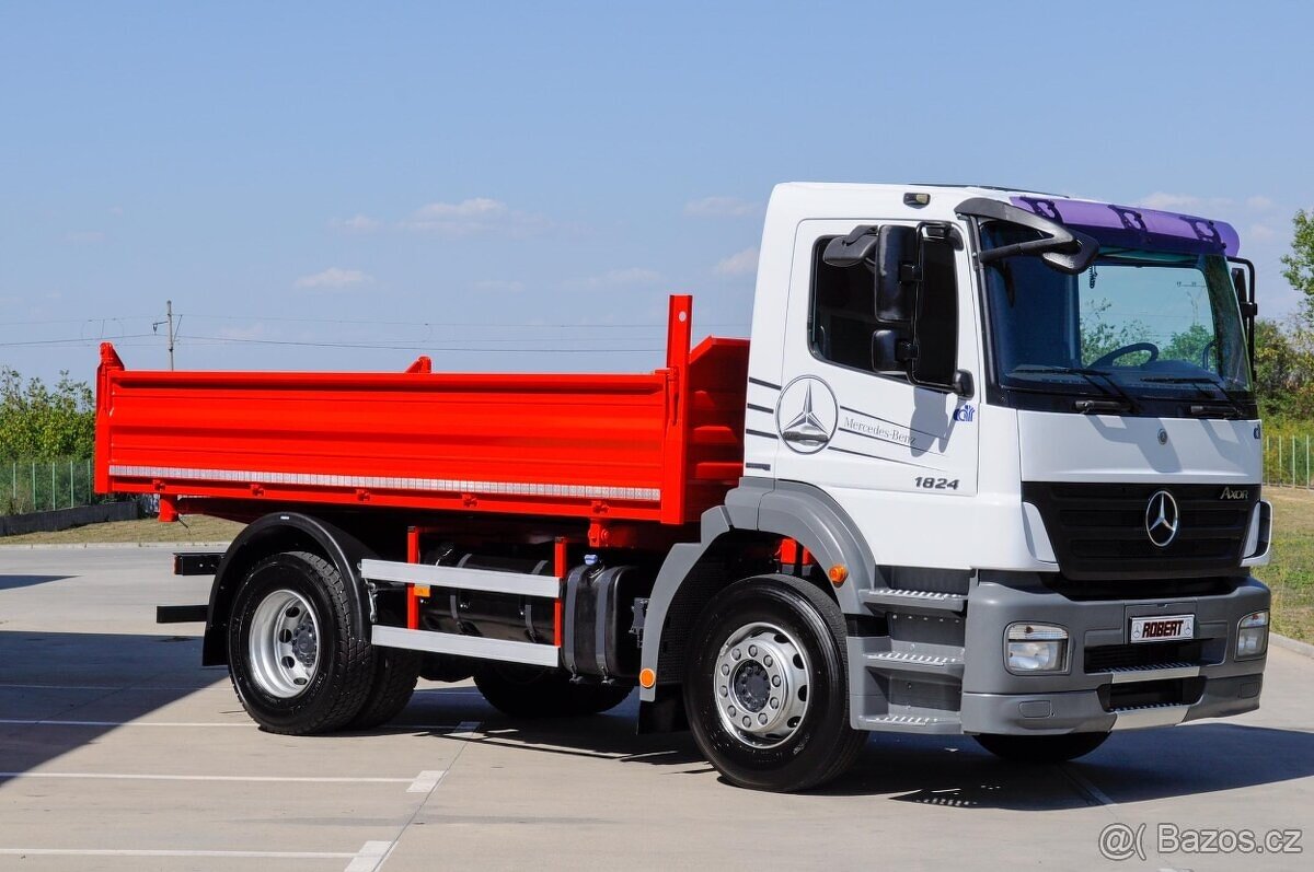 MERCEDES AXOR 1824 TŘÍSTRANNÝ SKLÁPĚČ / VYKLÁPĚČ / EURO4