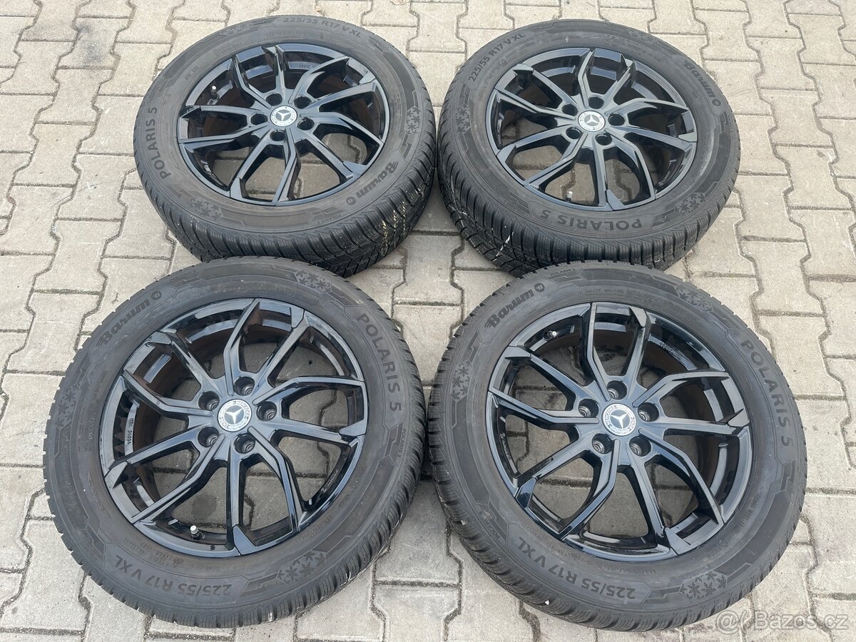 4x al kola 5x112 17 + pneu zimní 225/55 R17 101V