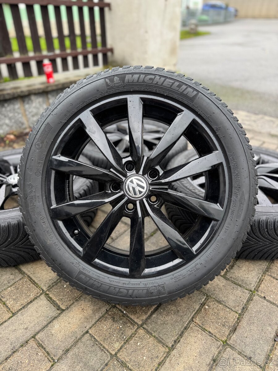 ORIGINÁL Alu Volkswagen Dijon R17, 5x112 - ZIMNÍ PNEU