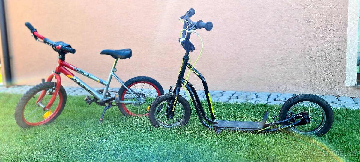 Koloběžka galaxy Calypso + kolo BMX cross 16" zdarma