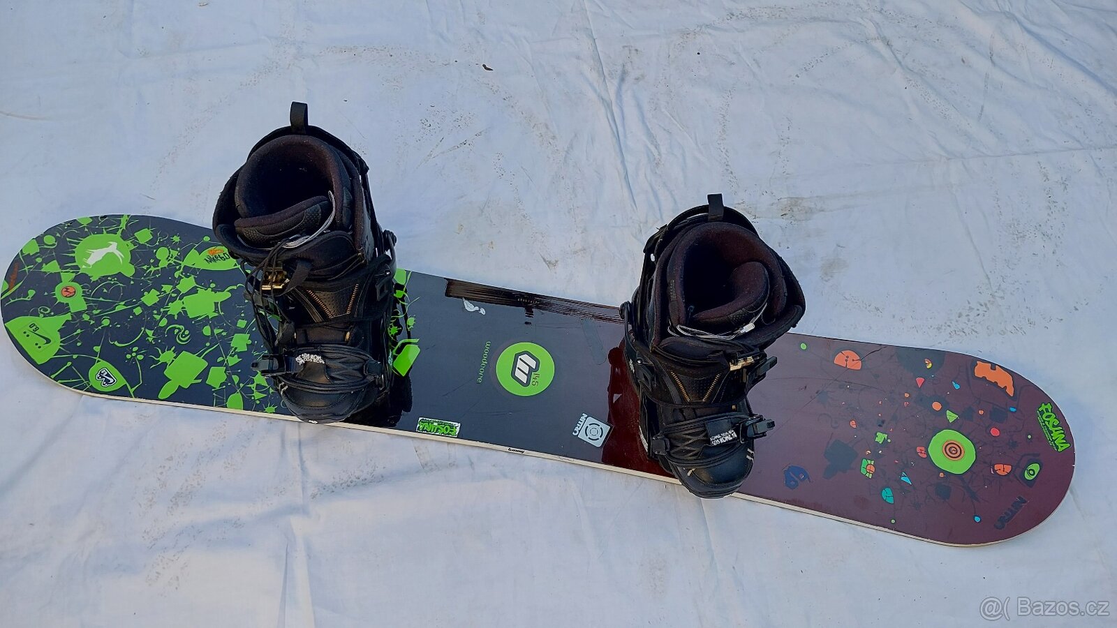 Snowboard Woox woodcore 145 cm vč. bot 6,5